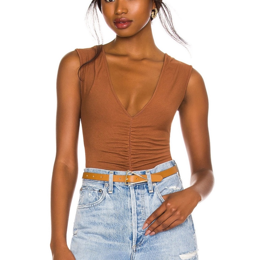 AGOLDE Ruched Bodysuit